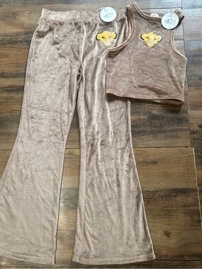 Velvet Two-Piece Tank & Flare Pant Set Simba The Lion King